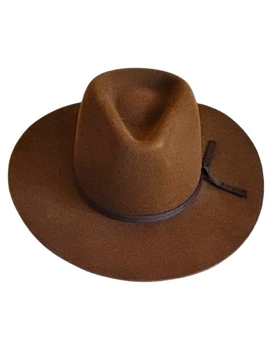 Brixton Wool Felt Fedora Hat M Brown main image 9